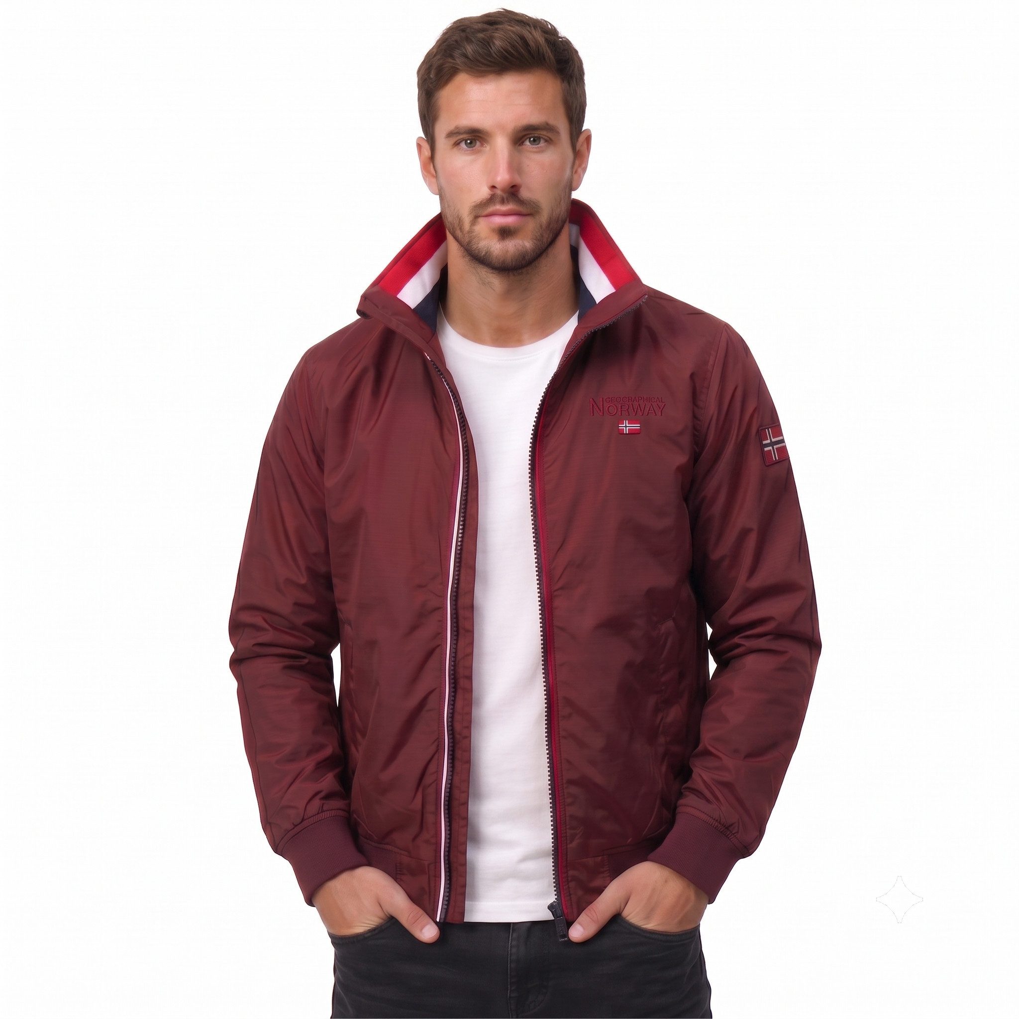 Geographical Norway Steppjacke Herren leichte Übergangsjacke, wasserabweisend Herbst & Frühling