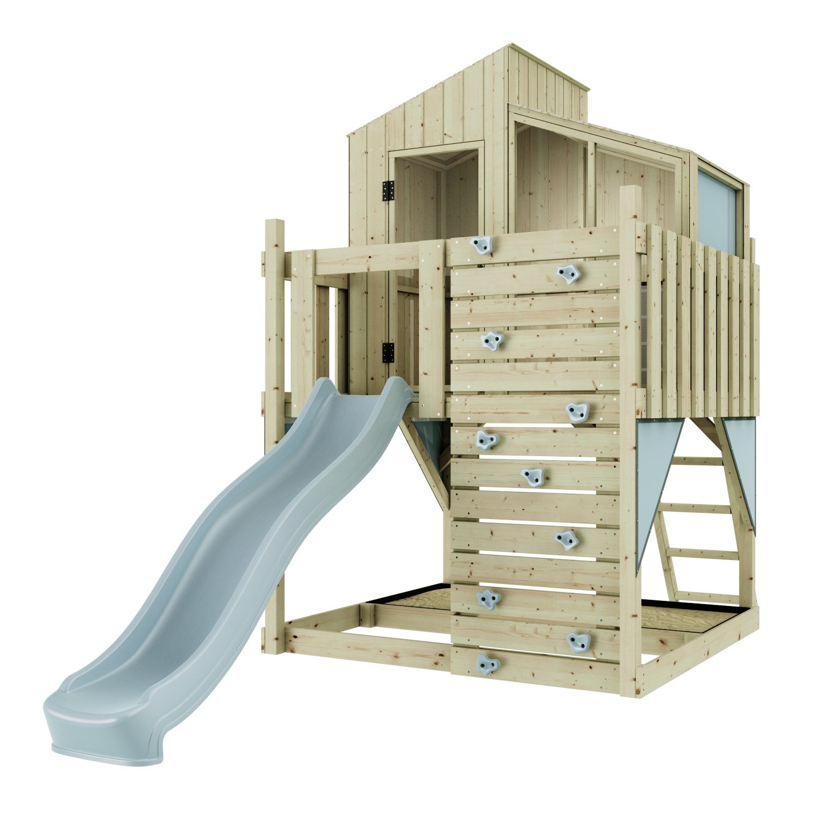 OutdoorToys Spielhaus Komet, aus Holz in Blau