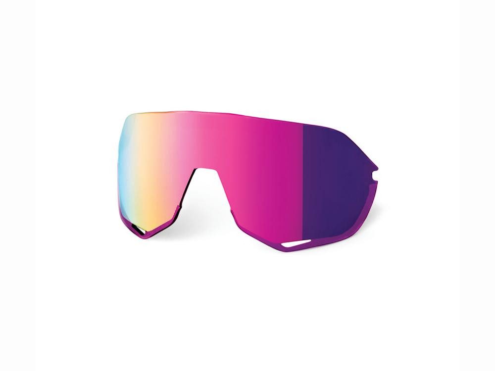 Sportbrille 100% S2 - Mirror Replacement Lens unis purple - leistungsstarkes Austa