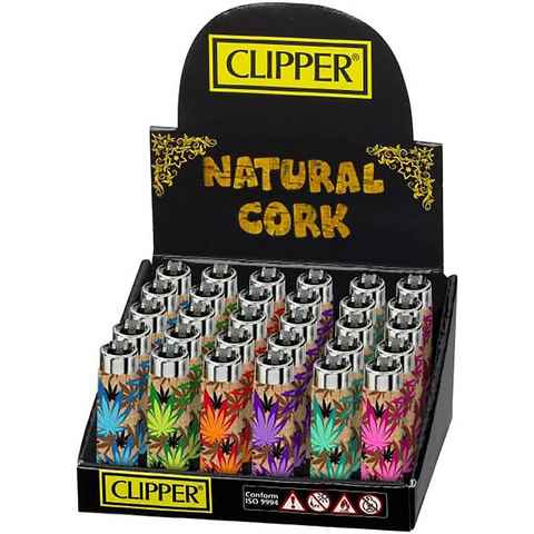 CLIPPER Feuerzeug Clipper Cork Cover Hülle Limited Gas Feuerzeug Pfeifen Einweg Pfeife, Hülle mit Clipper Feuerzeug