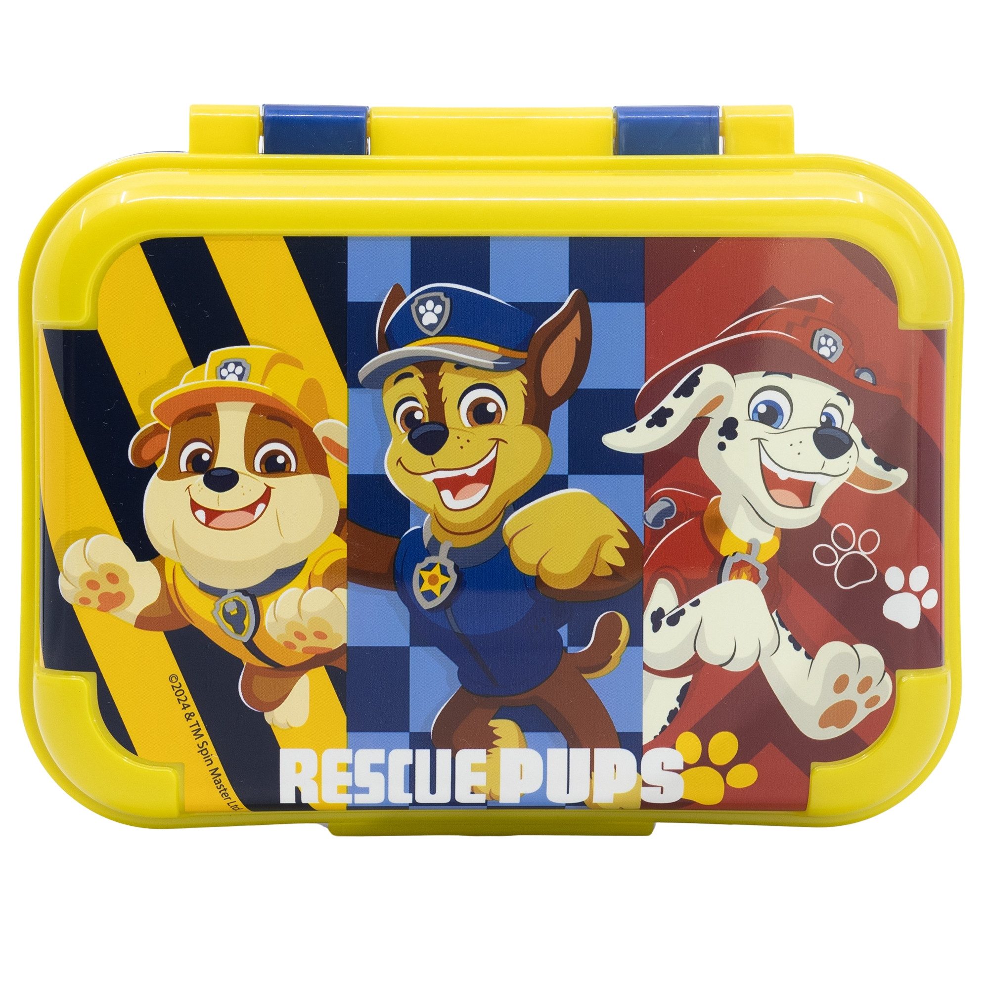 PAW PATROL Lunchbox Paw Patrol Chase Rubble 2 tlg Kinder Set Brotdose Trinkflasche 370 ml, (2-tlg., Spar-Set)