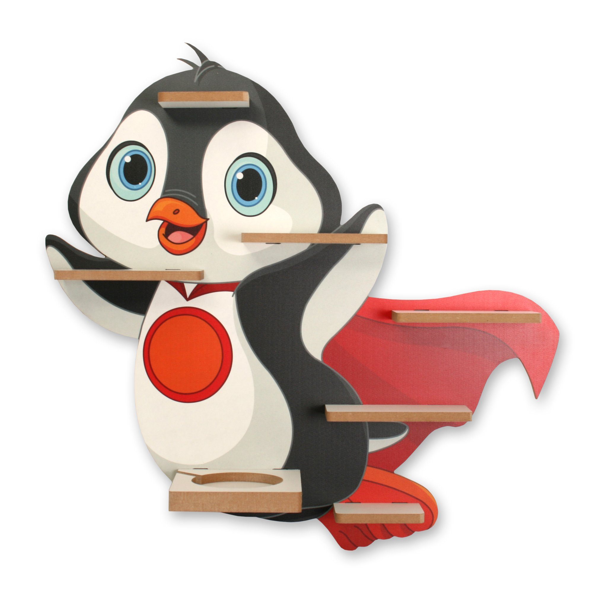 Kreative Pinguin, 40 Metallplättchen inkl. und Kinderregal TONIE-BOX MUSIKBOX-REGAL TONIES für Feder
