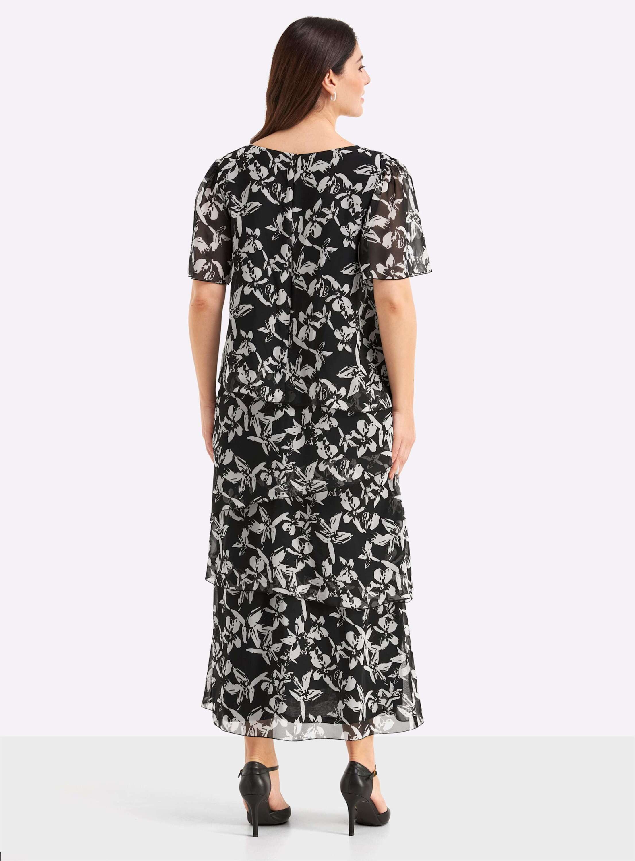 Sheego Etuikleid Abendkleid Kurzarm