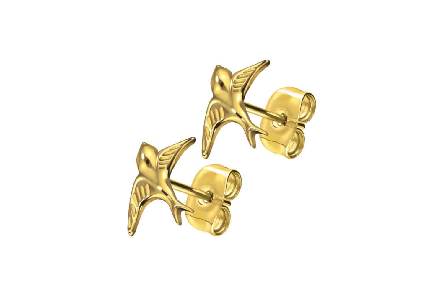 FILANGO Paar Ohrstecker Titan Ohrstecker SCHWALBE (Ohrstecker, 1-tlg)