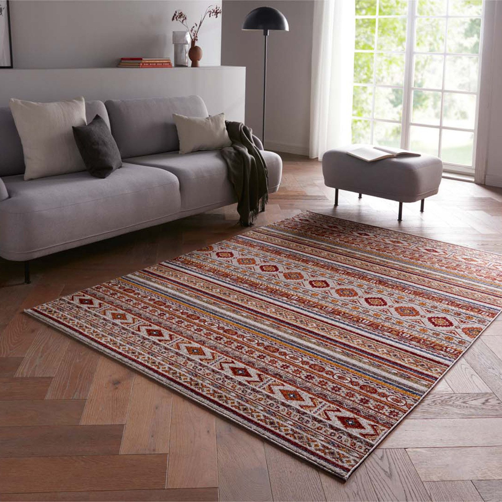 TaraCarpet Teppich Moderner Orientteppich New Oriental Karatschi, rechteckig, Höhe: 9 mm, Wohnzimmer, Schlafzimmer, Esszimmer, Karatschi multi 140x200