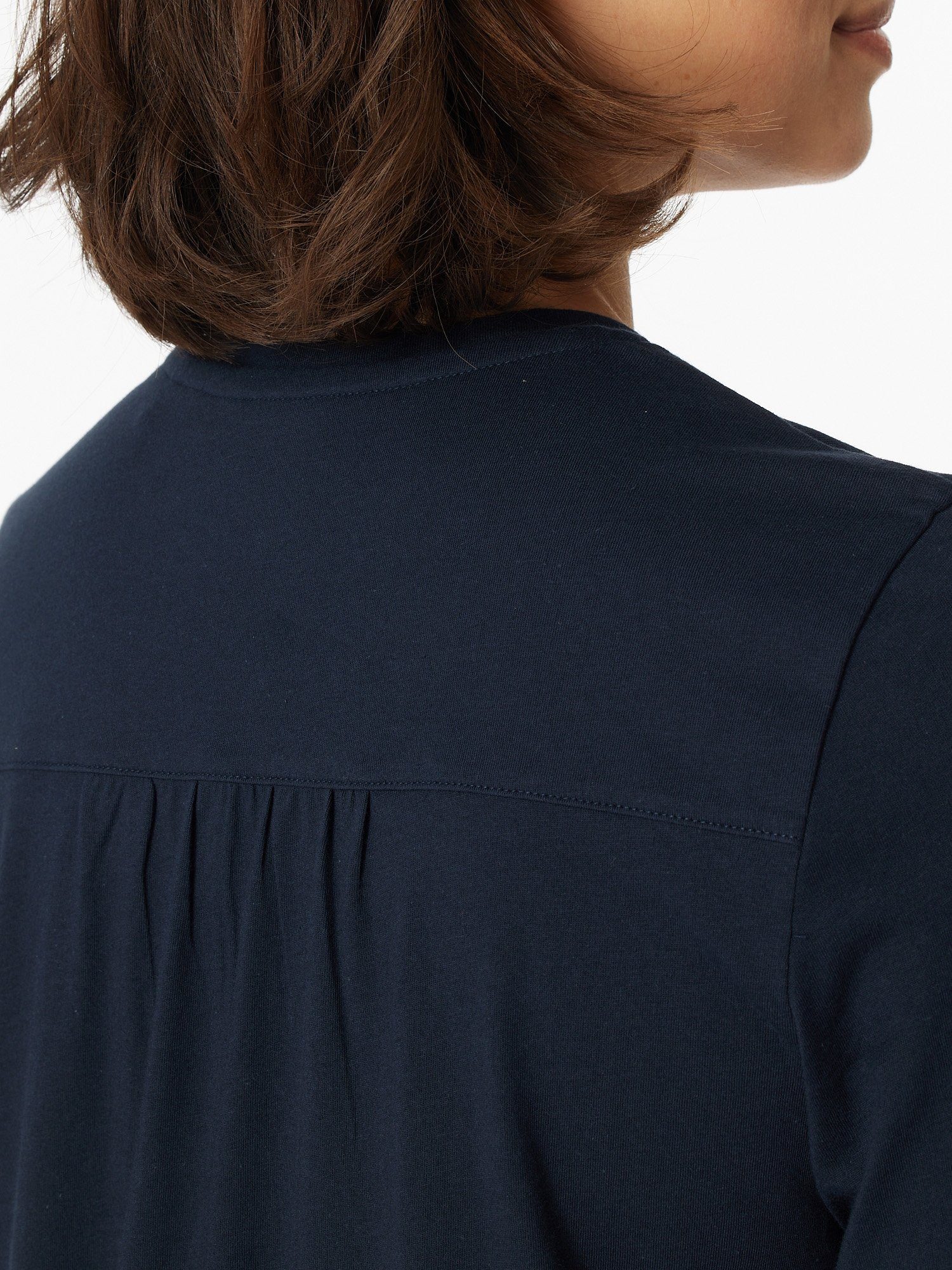 Frauen Damen Schlafanzug nachtblau Comfort Schiesser Essentials