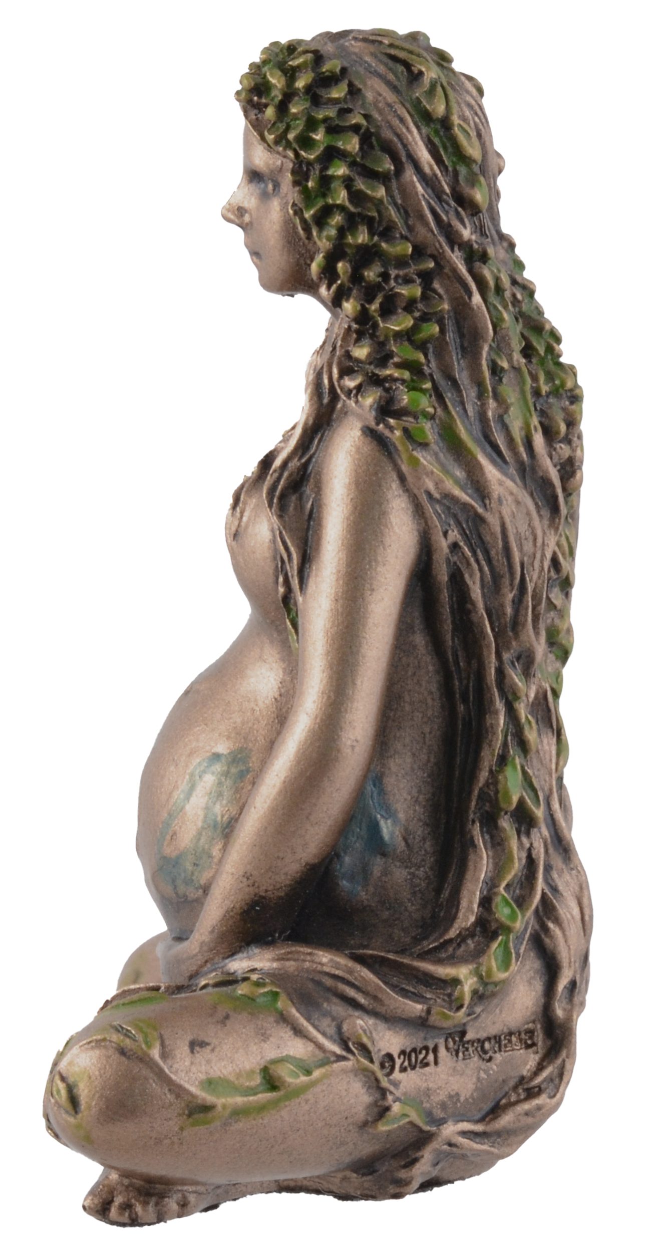 Erde. Lebens by Griechische bronziert, Mutter 5x3x6cm des Gaia direct LxBxH: Gmbh Veronese, Vogler Dekofigur Hand Göttin von ca.