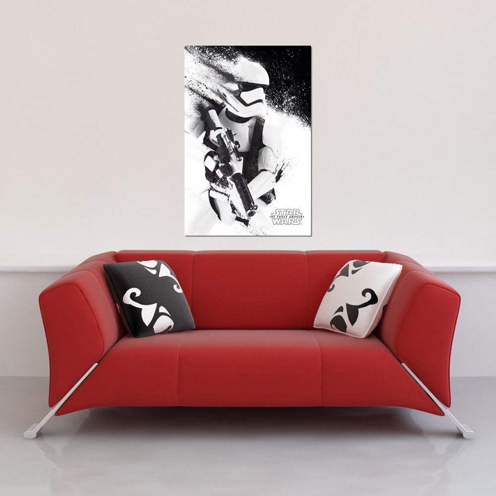 Poster Star Wars - Poster - EP7 Stormtrooper grey