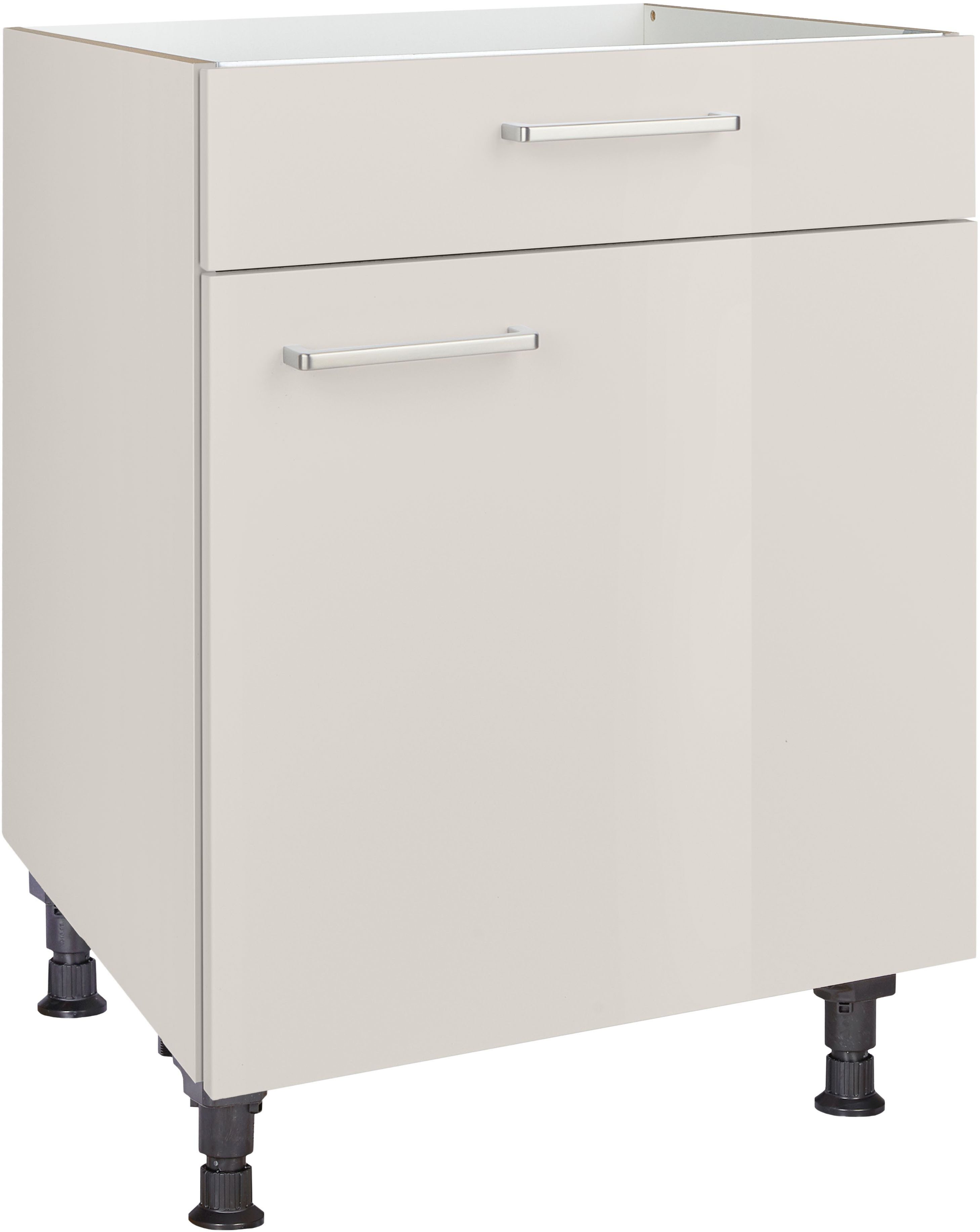 nobilia® Kochfeldumbauschrank "Flash", mit Schukasten und Tür, Ausrichtung wählbar vormontiert, Breite 60 cm