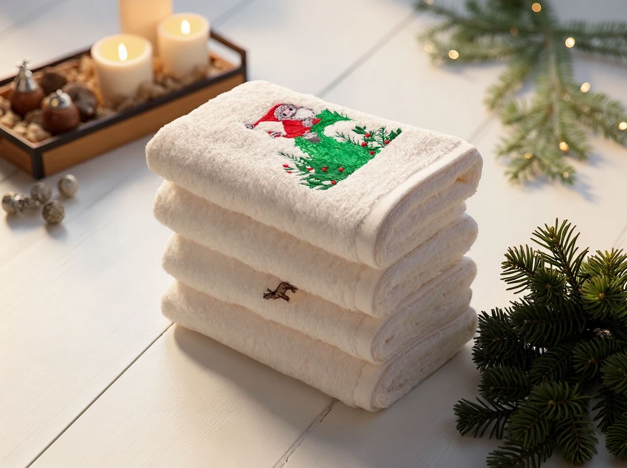 L’essentiel Maison Handtücher >Santa< mit eleganter Bordüre, Baumwolle (Set günstig online kaufen