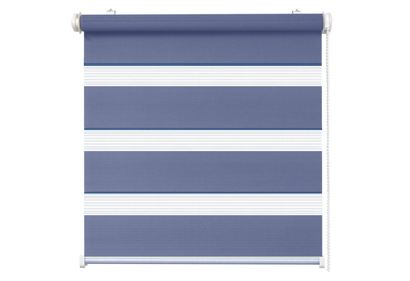 Doppelrollo Doppelrollo COLOUR, Flieder, 100x150cm, DomDeco, Klemmfix, Klemmbar, Kettenzug, ohne Bohren, Sicht- und Blendschutz