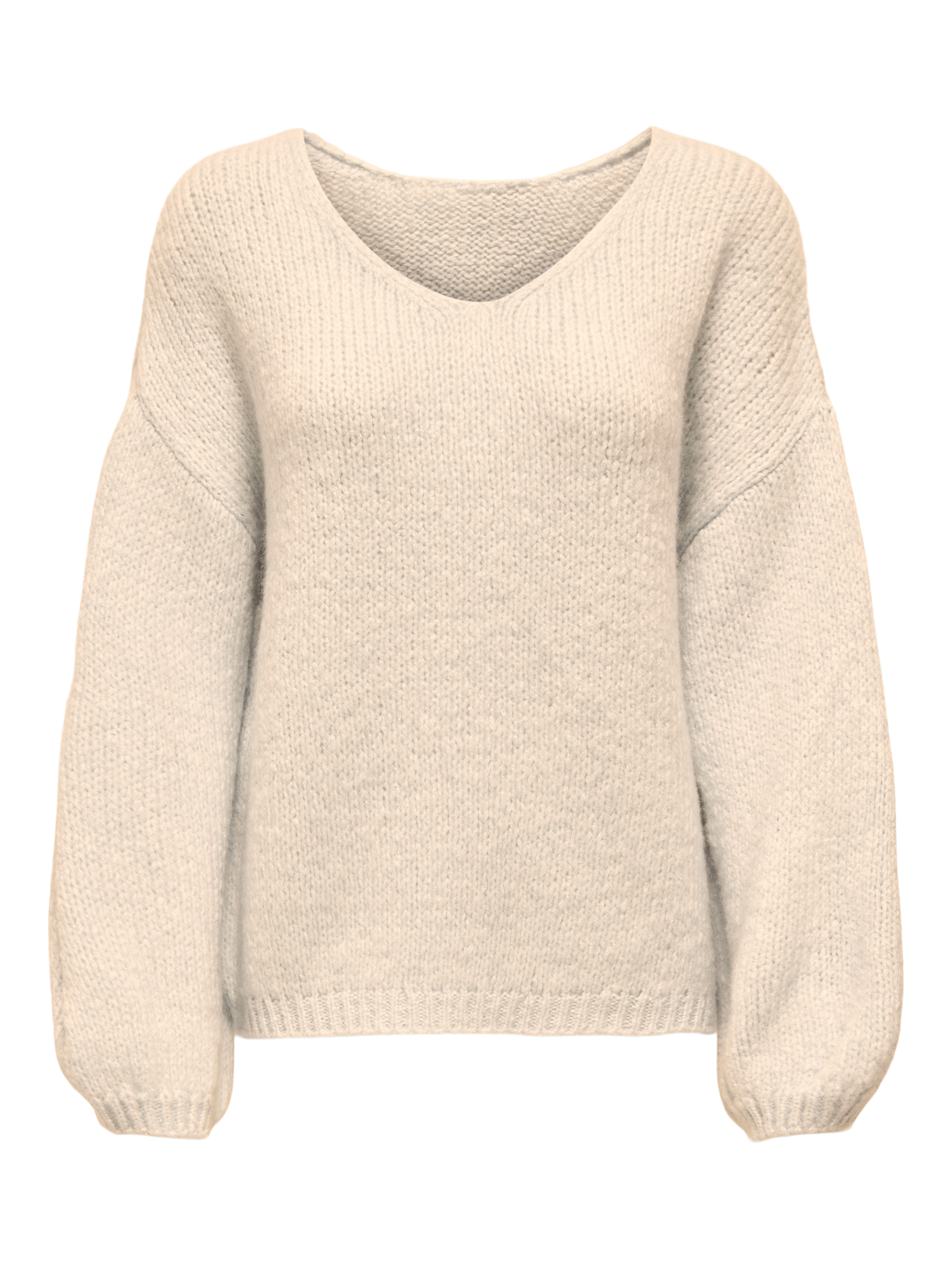 JDY V-Ausschnitt-Pullover JDYDINEA L/S REVERSIBLE PULLOV. KNT NOOS Kunstfaser, regular fit