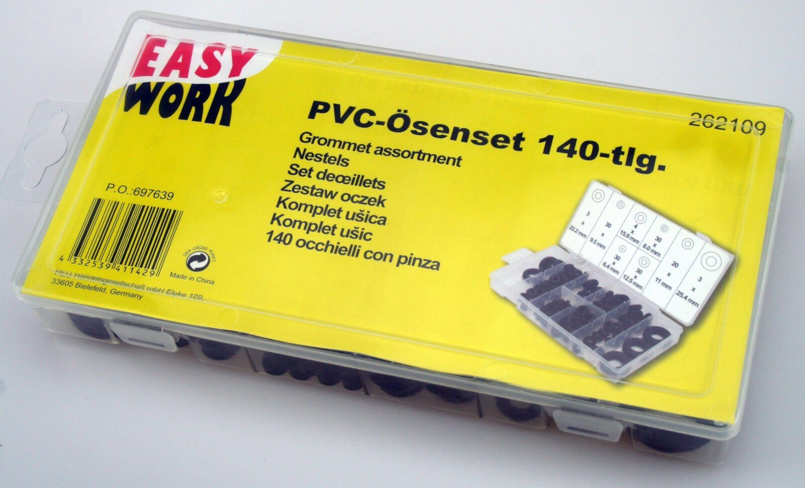 Easy Work Öse PVC Planenösen Ösenset 140 teilig