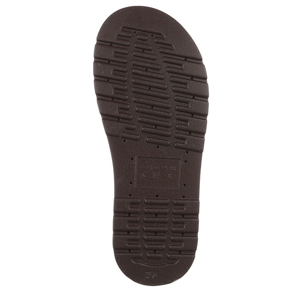 Ital-Design Damen Plateau Sandale Slip-on mit offener Zehenpartie Plateausandaletten (91849185) Keilabsatz/Wedge Keilsandaletten in Braun