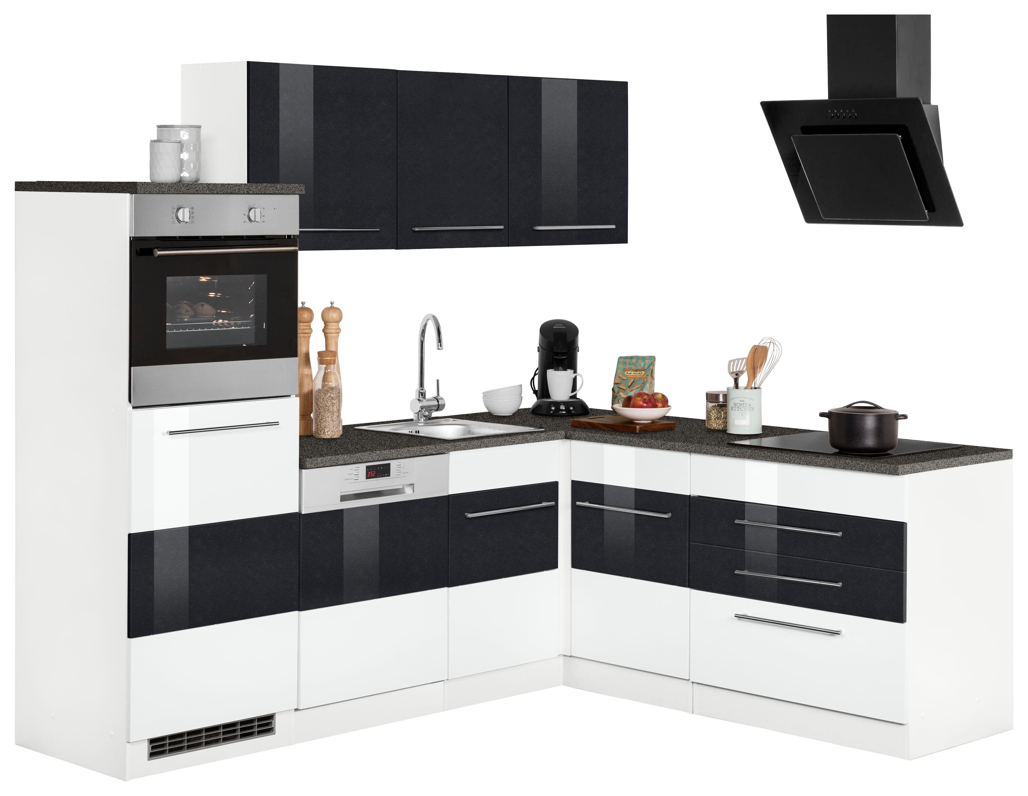 KOCHSTATION Winkelküche KS-Trient, Stellbreite 230x190 cm, wahlweise mit E-Geräten, mit Arbeitsplatte