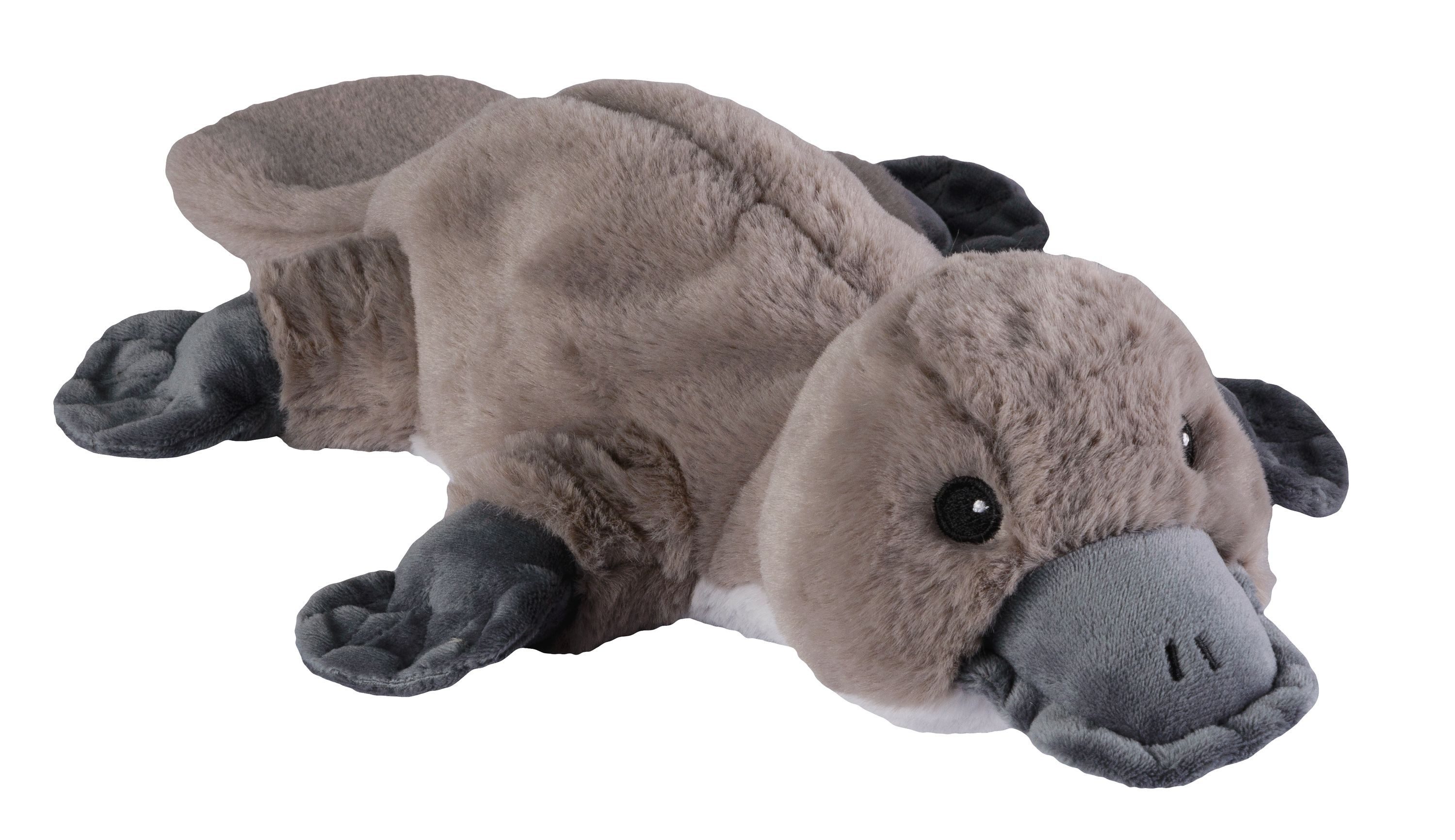 Warmies® Wärmekissen Warmies Wärmetier Schnabeltier grau Mikrowelle/Ofen, (Wärmekuscheltier)