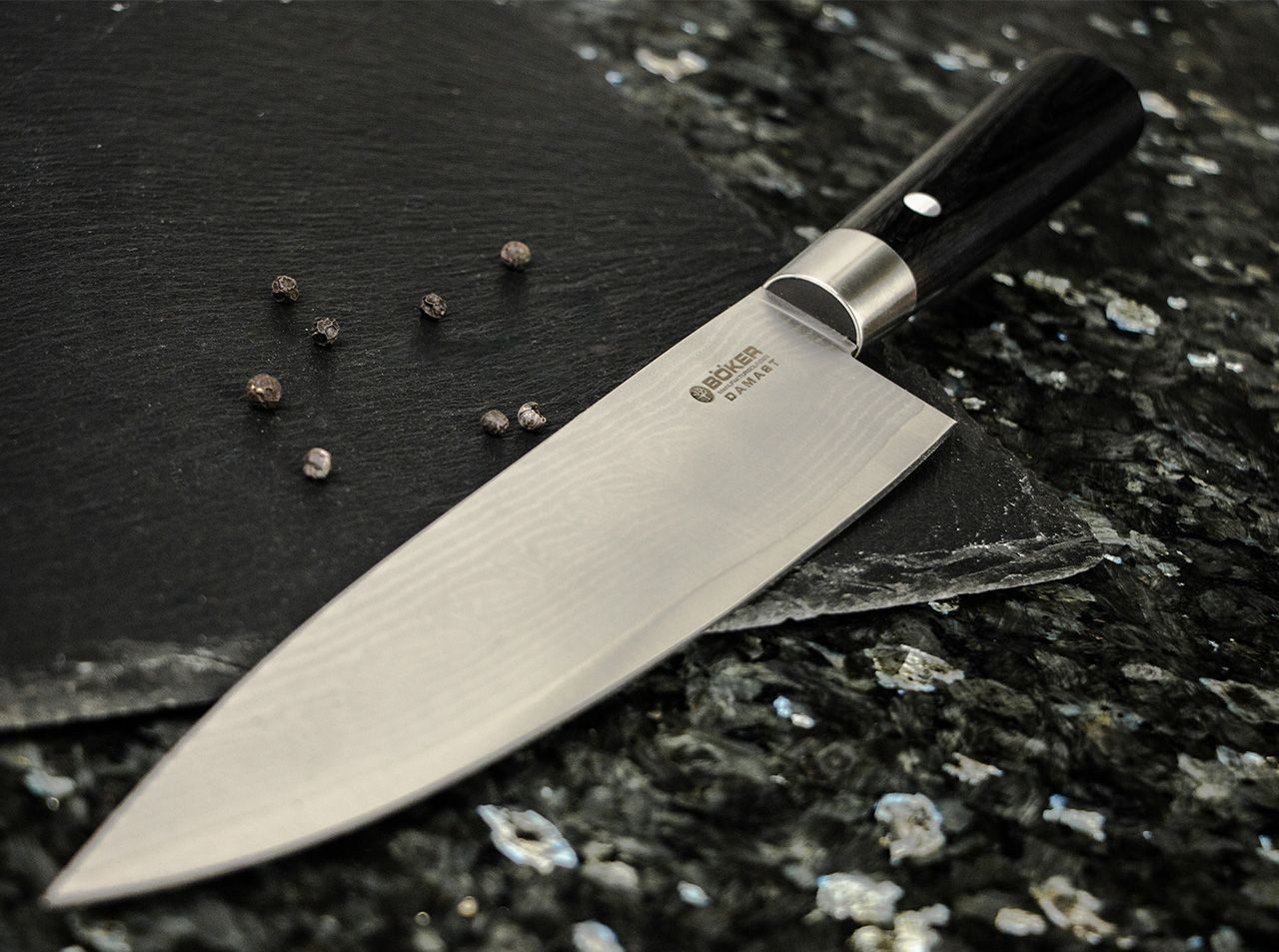 Böker Universalmesser Böker Damast Black Messerset