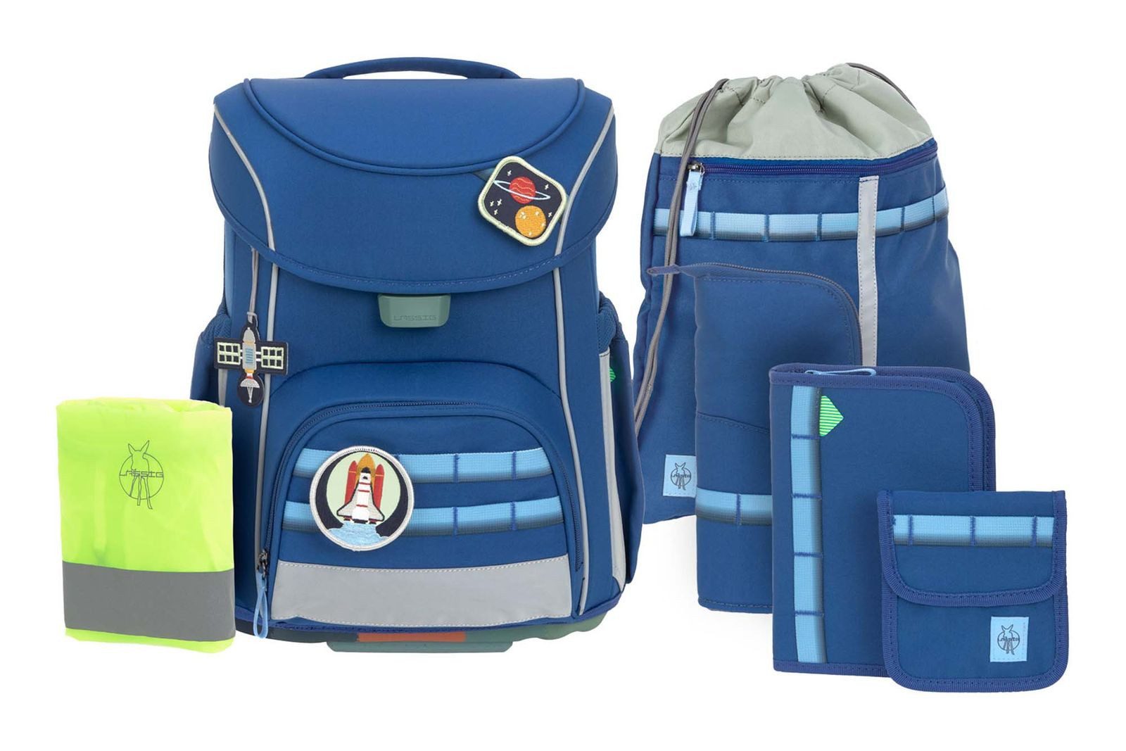 LÄSSIG Schulranzen School Set Slim 7-teilig (Set, 6-tlg)