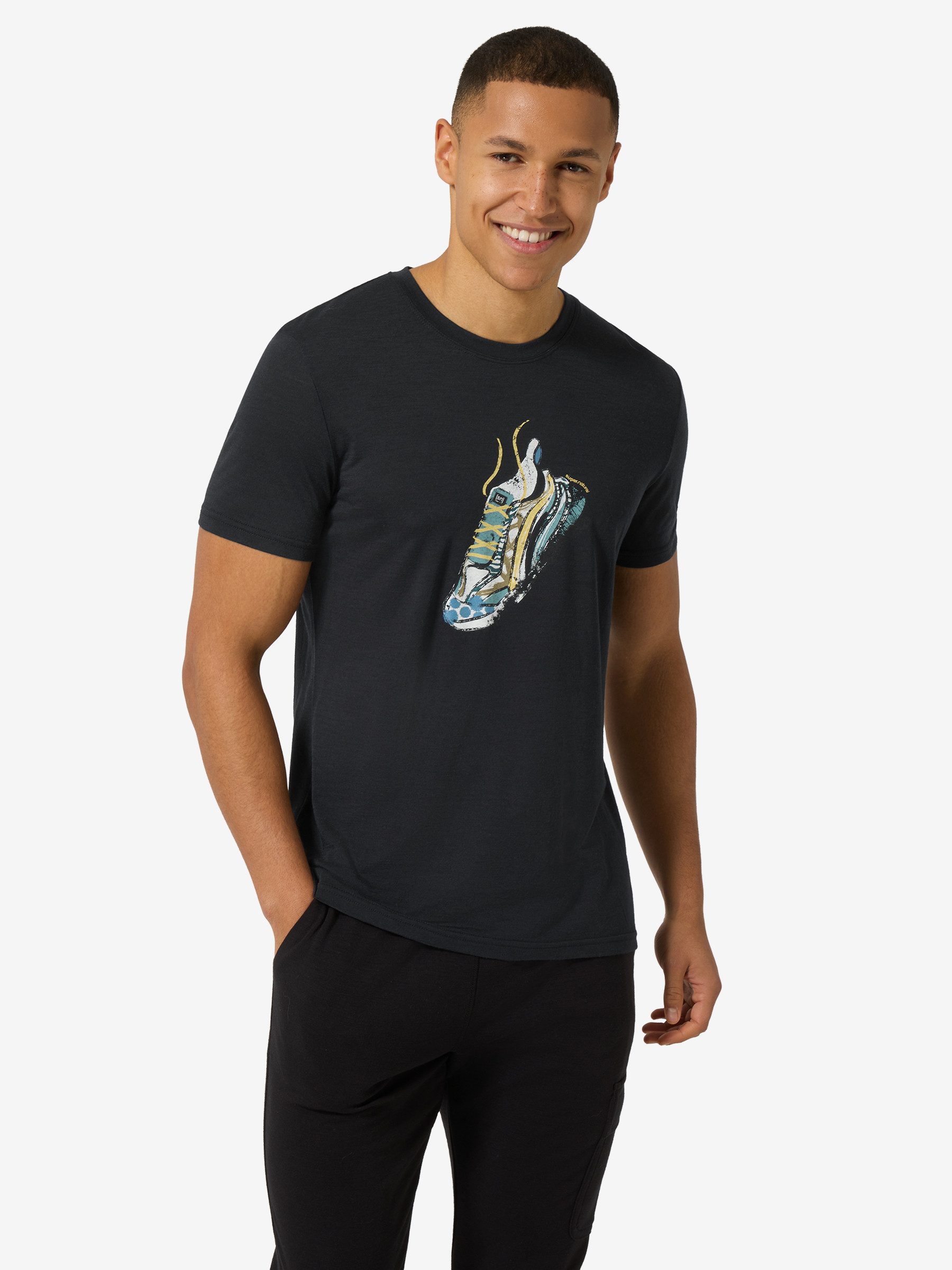 T-Shirt für Herren,Merino M FLASHY SNEAKER TEE