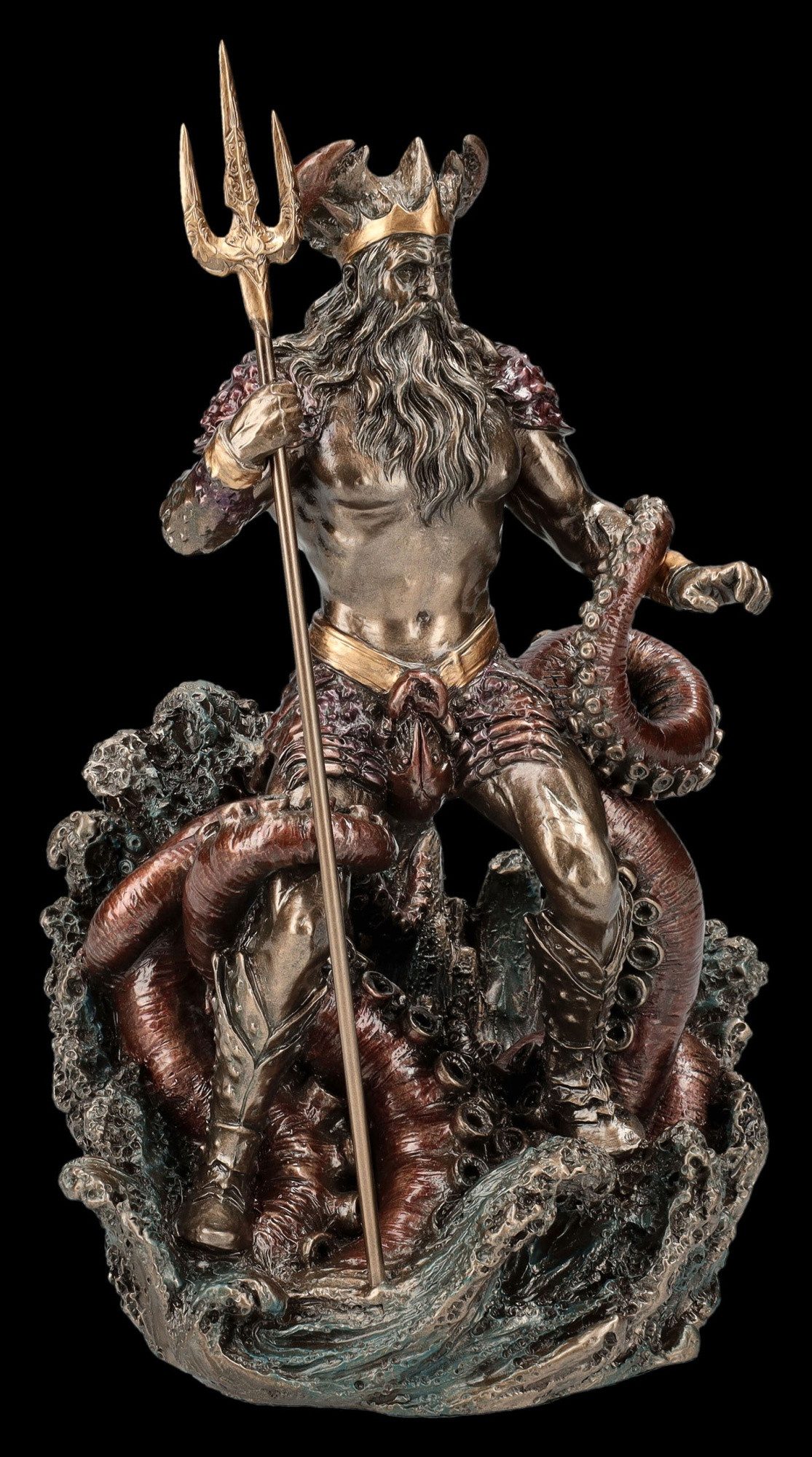 Figuren Shop GmbH Dekofigur Oceanus Figur - Titan Okeanos - Veronese Götterfigur Dekofigur Fantasy