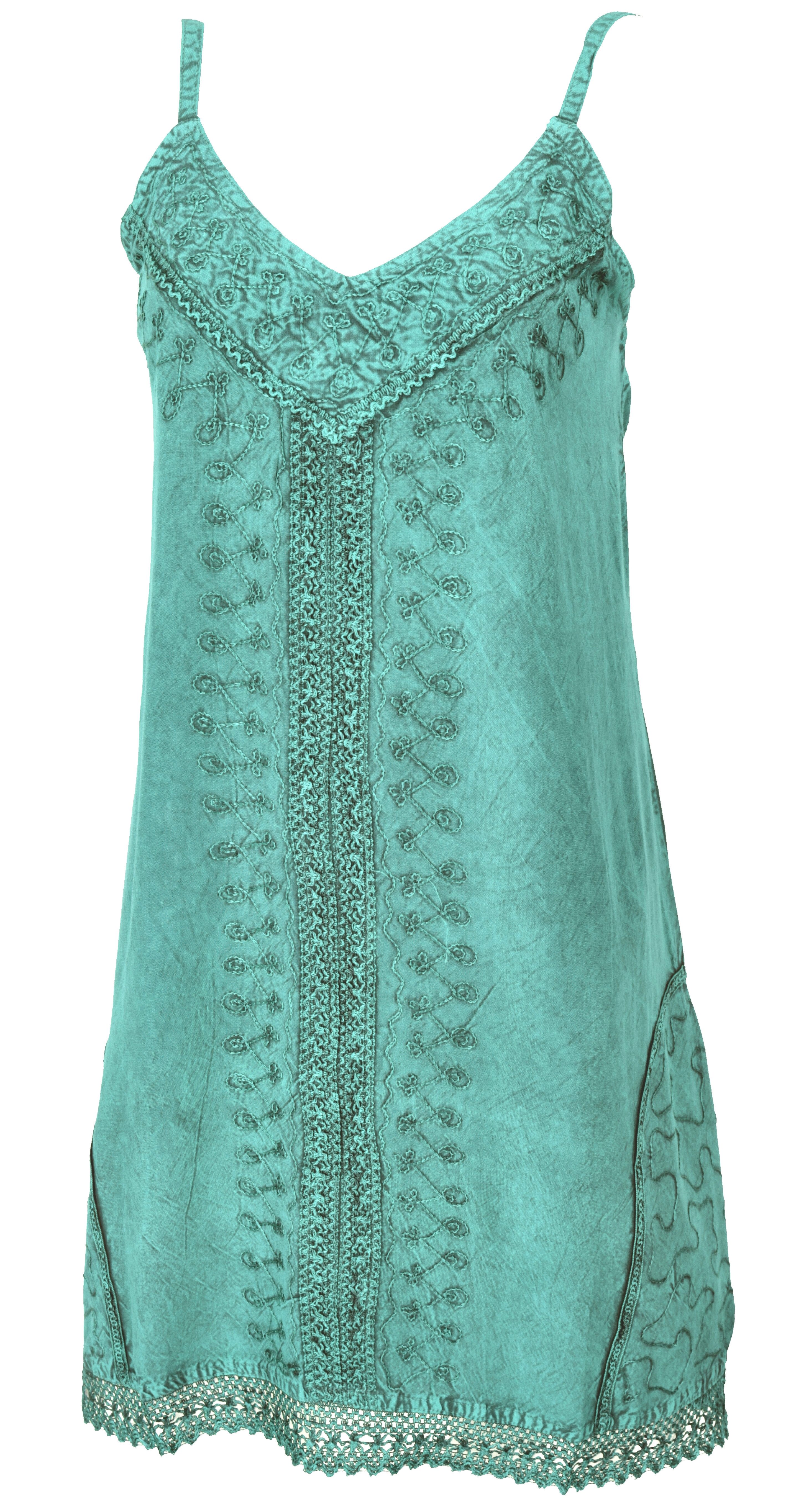 Guru-Shop Midikleid Besticktes indisches Boho Kleid, günstig online kaufen