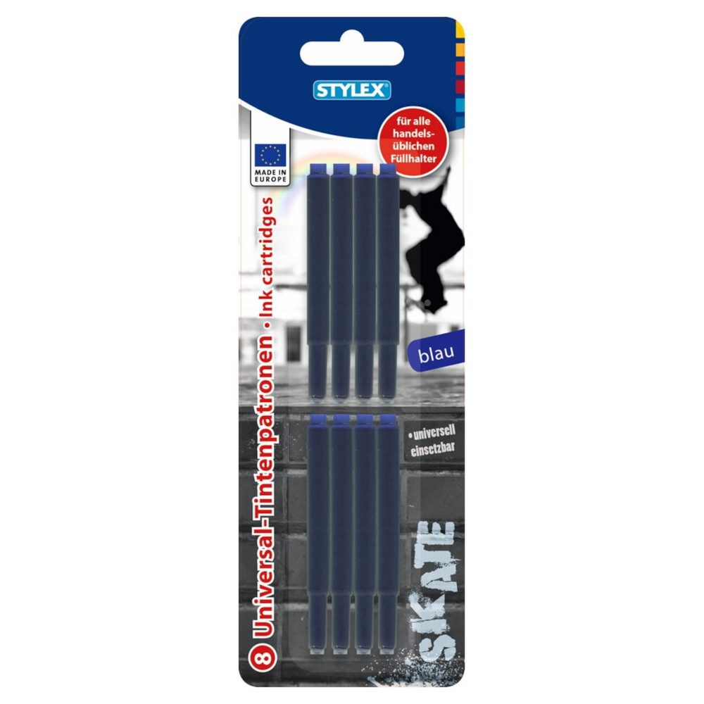 Füllhalter Universal-Tintenpatronen - blau - 8 Stück