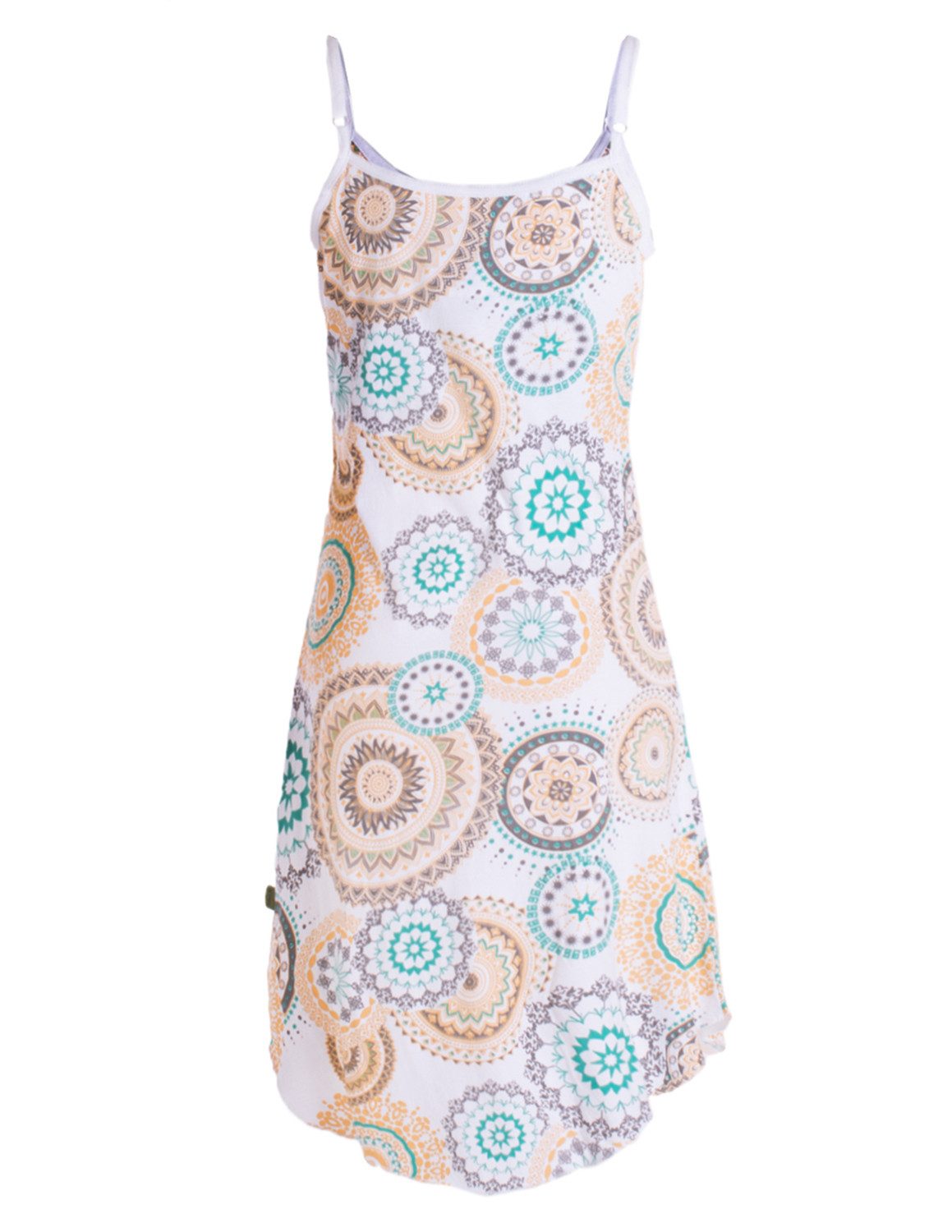 Vishes Minikleid Damen Sommer-Kleider Jersey-Kleid Mini-Kleid Spagettiträger-Kleid Goa, Guru, Hippie Style – Bild 2 von 4