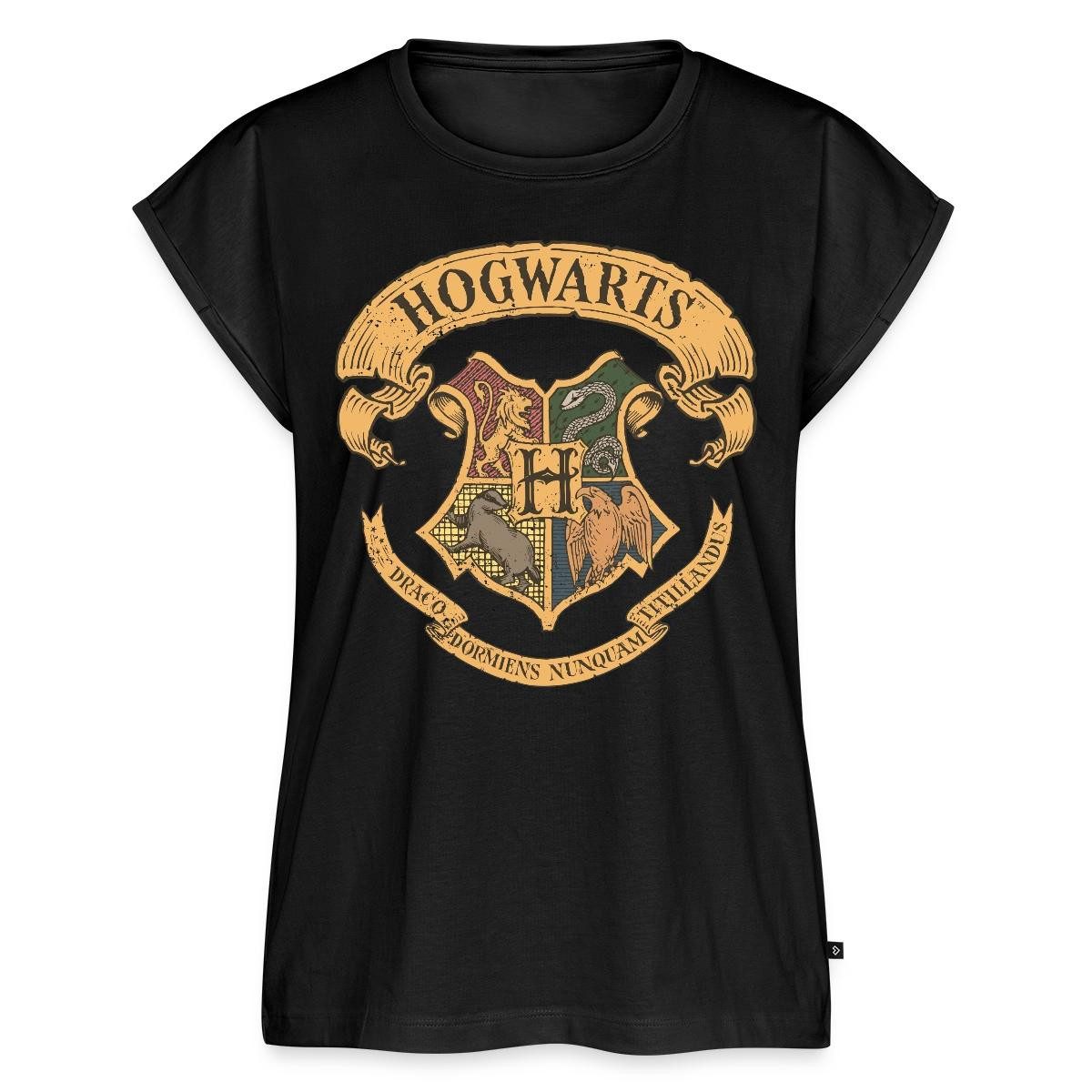 T-Shirt Harry Potter Hogwarts Wappen Frauen Casual T-Shirt