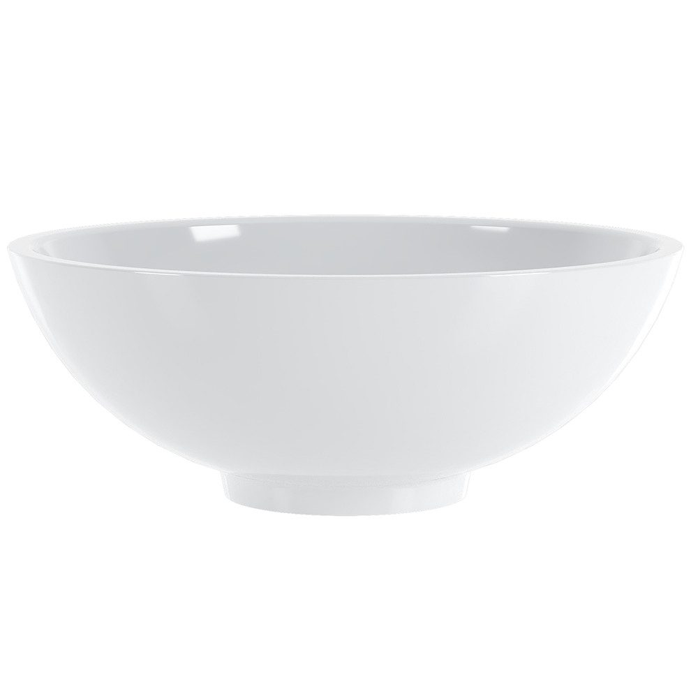 Lomadox Waschtisch AQUINO-140, Handwaschbecken Aufsatzbecken B/H/T 34/13/34 cm modern in weiß