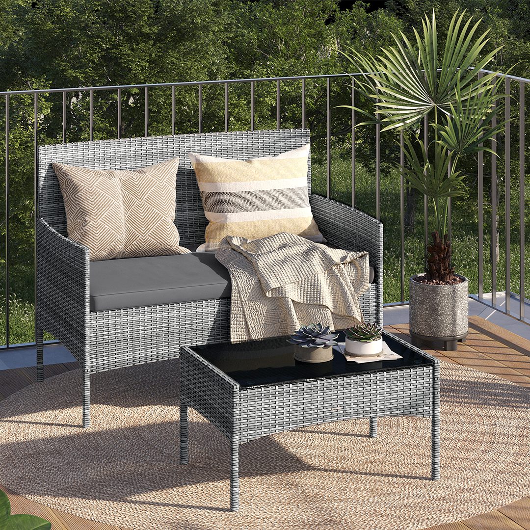 STEELSØN Gartenlounge-Set Thalora, (grau-meliert, 1x Gartensofa), günstig online kaufen