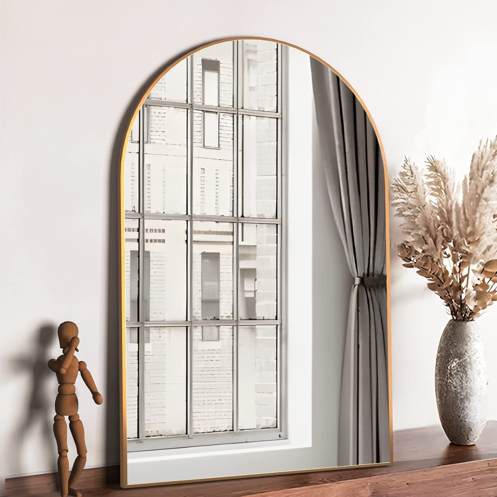 CASSILANDO Badspiegel Bogenförmiger Wandspiegel, Badezimmerspiegel, 75 günstig online kaufen