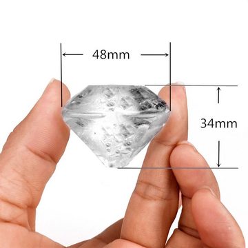 Metamorph Eiswürfelform Diamant Eiswürfel Silikonform 4-fach, (1-tlg), Mit der Eiswürfelform aus Silikon für vier Diamanten gelingen dir ho