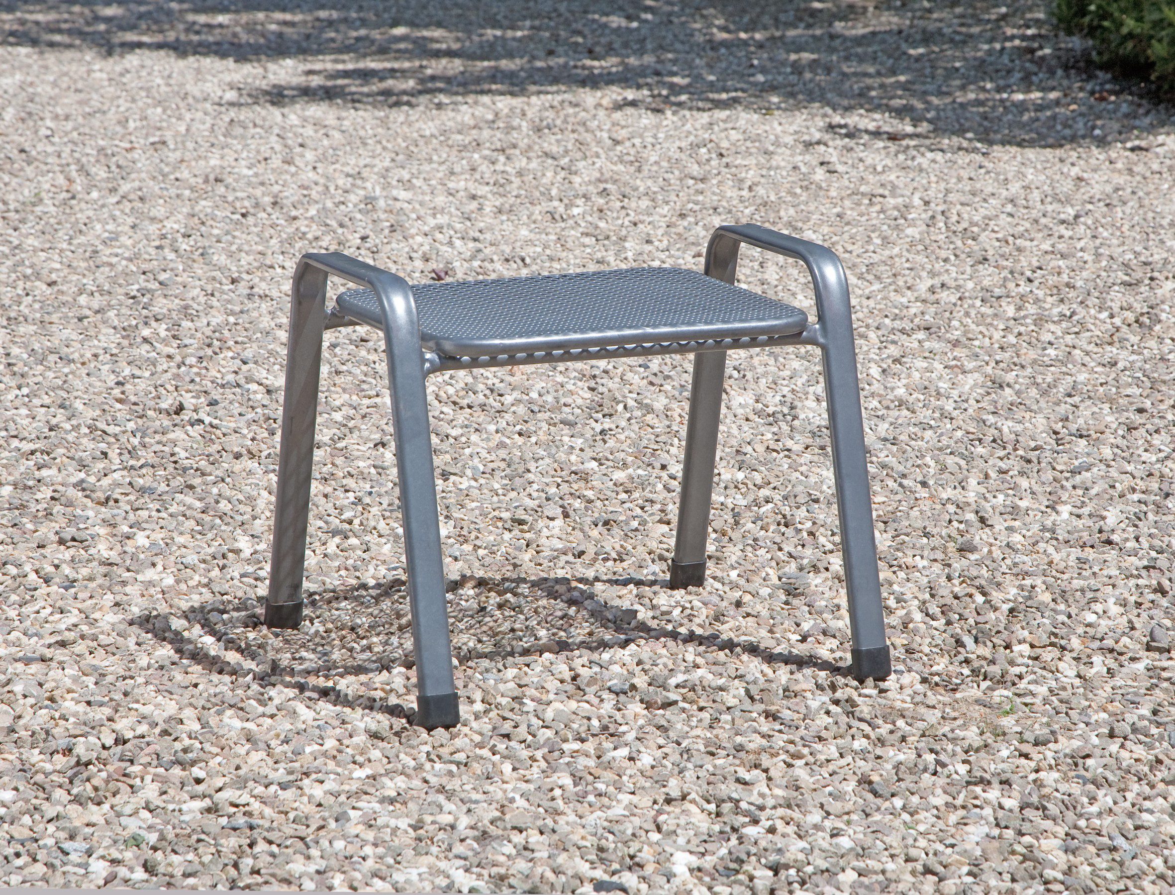 Greemotion Gartenlounge-Hocker Stapelhocker Stahlhocker Gartenhocker Sitzgelegenheit (1 St., stapelbarer Hocker - Serie Toulouse), für Indoor- und Outdoor geeignet