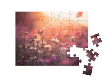 puzzleYOU Puzzle Kosmeen: hübsche Blüten aus dem Garten, 48 Puzzleteile, puzzleYOU-Kollektionen Blumenwiesen, Blumen & Pflanzen