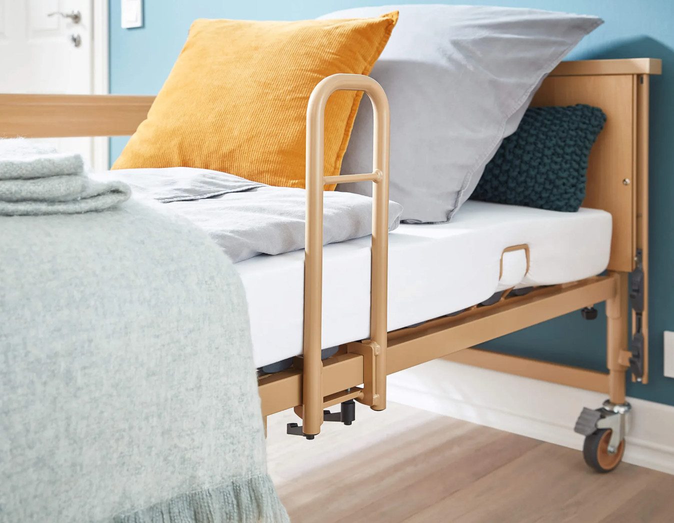 Burmeier Bett - Aufstehhilfe für Pflegebetten, Sicherheit im Bett, Robuste Konstruktion