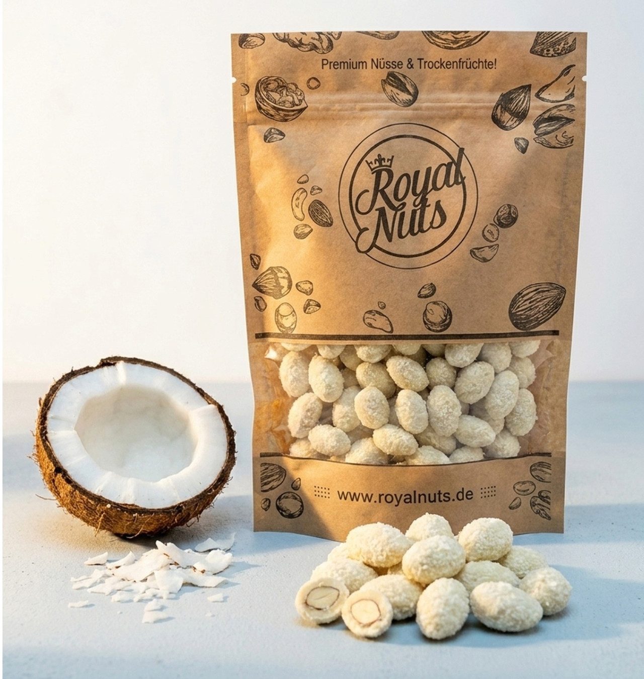 Royalnuts Genuss GmbH Schokolade 1000g Kokos Mandeln, Royalnuts