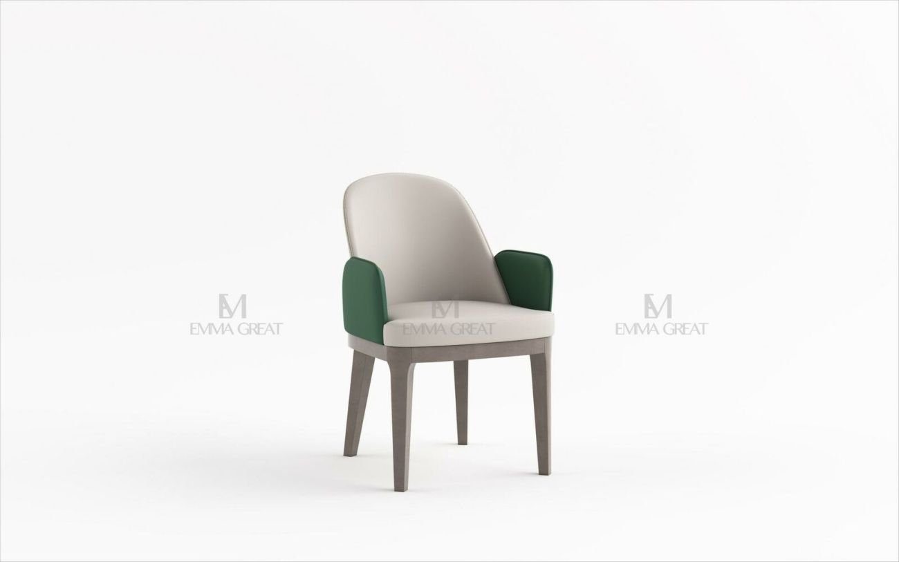 JVmoebel Esszimmerstuhl Esszimmer Stühle 1x Stuhl Sessel Set Lounge Club mit Armlehnen Luxus