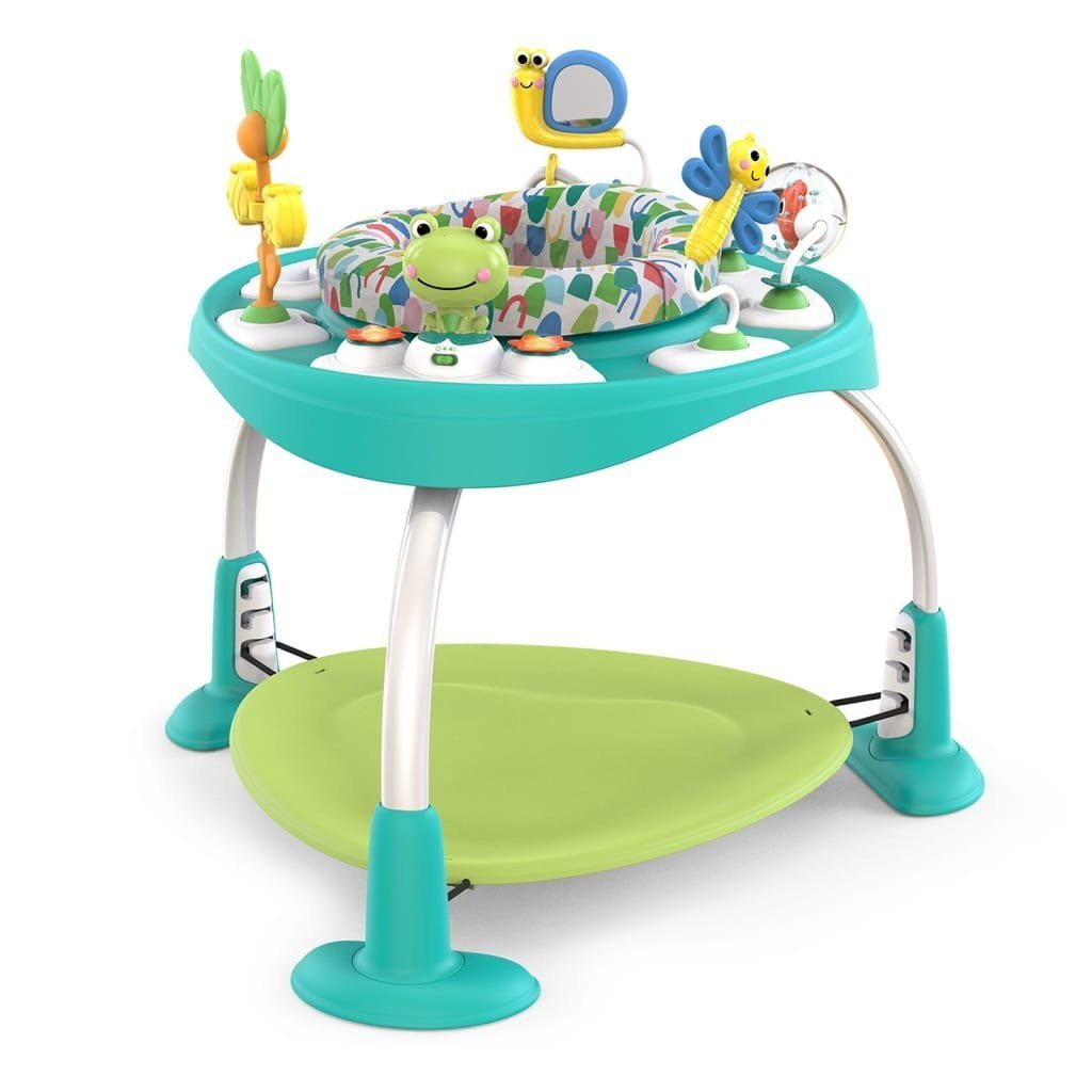 Kinder Babyschaukeln Bright Starts Babyschaukel 2-in-1 Baby-Hopser und Tisch Bounce Baby Playful Pond (1-tlg)