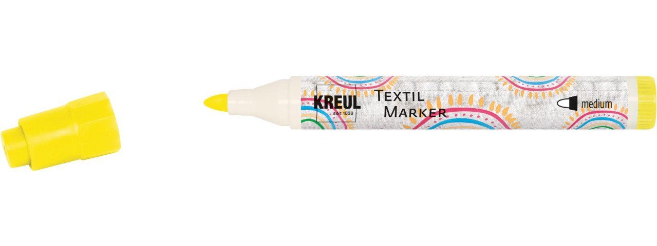 Kreul Textilfarbe Kreul Textil Marker medium neongelb