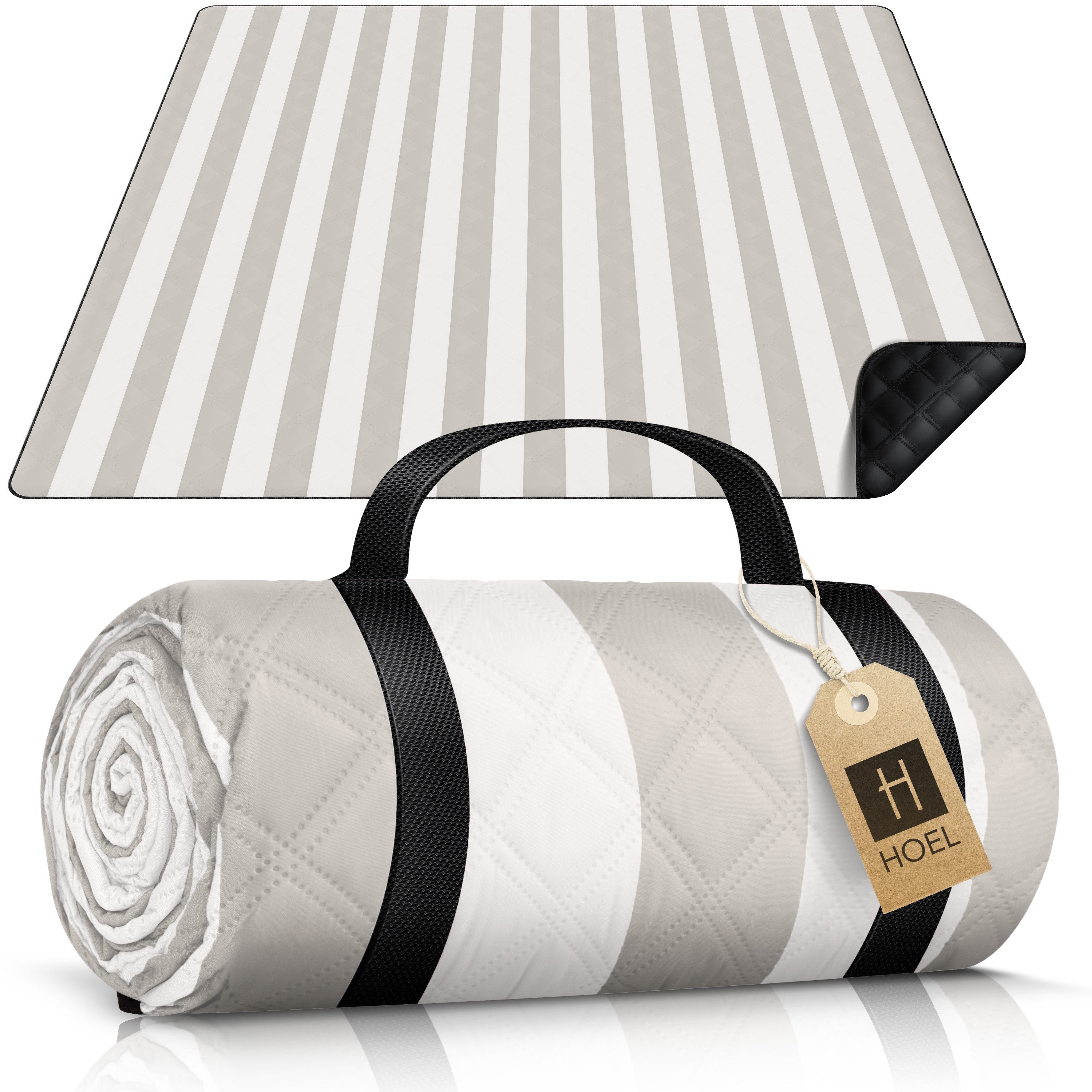 Picknickdecke HOEL® Picknickdecke 200x200 cm wasserabweisend + isoliert XXL, HOEL