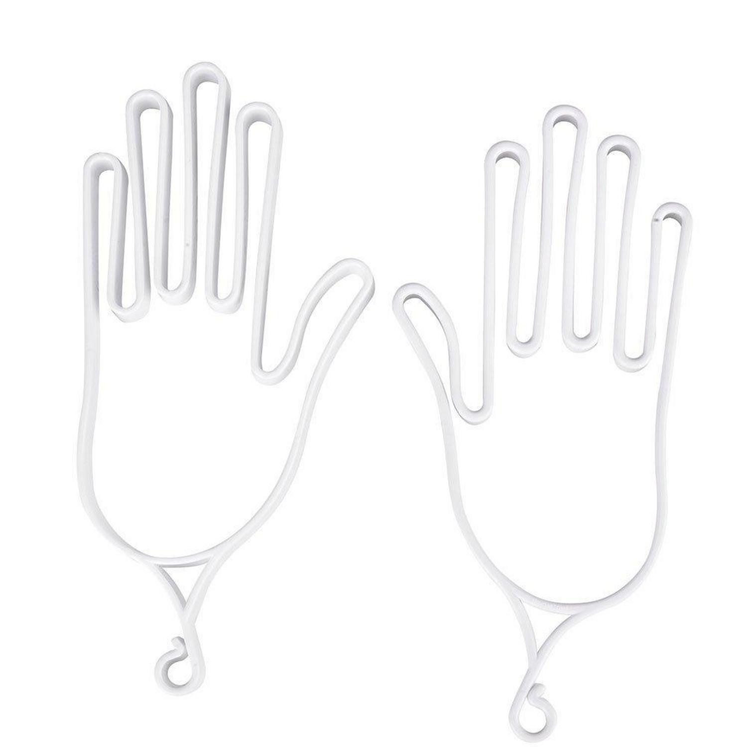 LuxusKollektion Golfhandschuhe Handschuhständer Paar Weiß (2-St)