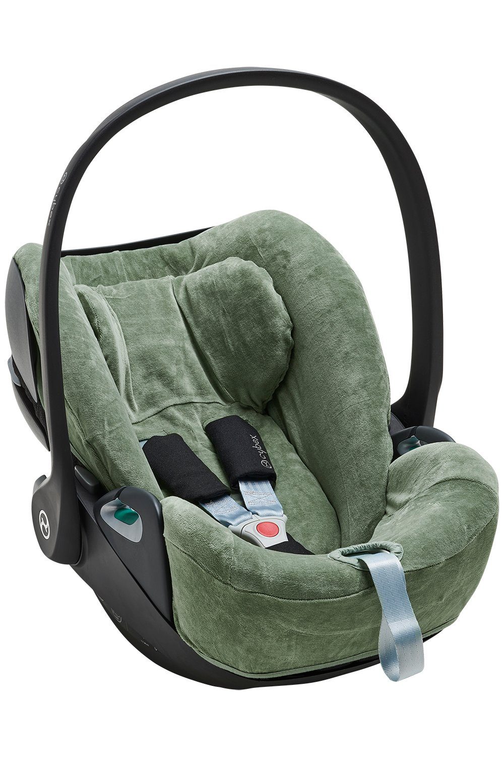 Gutes Angebot Meyco Baby Autositzbezug Velvet Green, Gruppe 0 Z Forest 1-tlg., Cloud