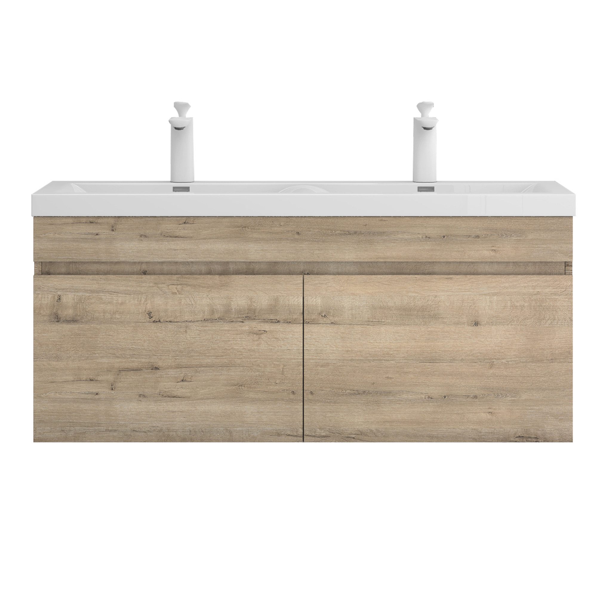 doporro Badmöbel-Set Design Badezimmermöbel-Set Botanica Mineralguss Waschbecken, Soft-Close-Funktion