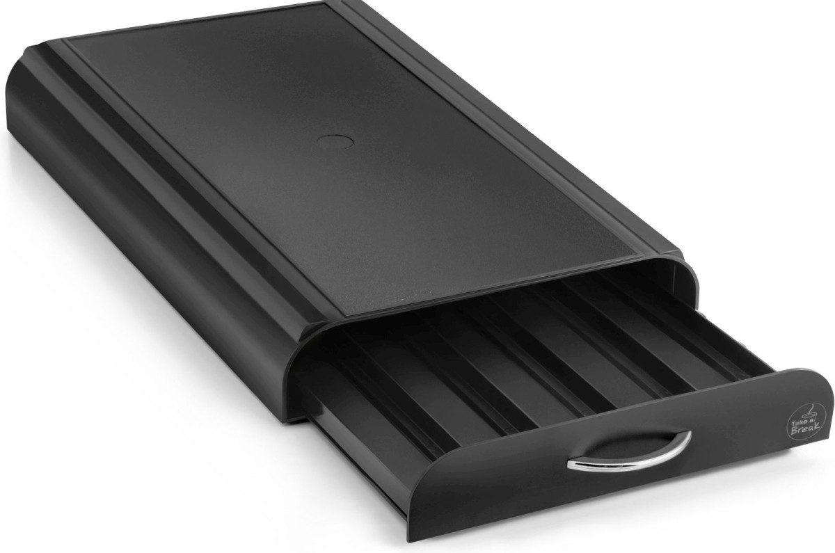 CEP Geschirr-Set Dispenser für Kaffeekapseln 23,4x40,5x6cm schwarz