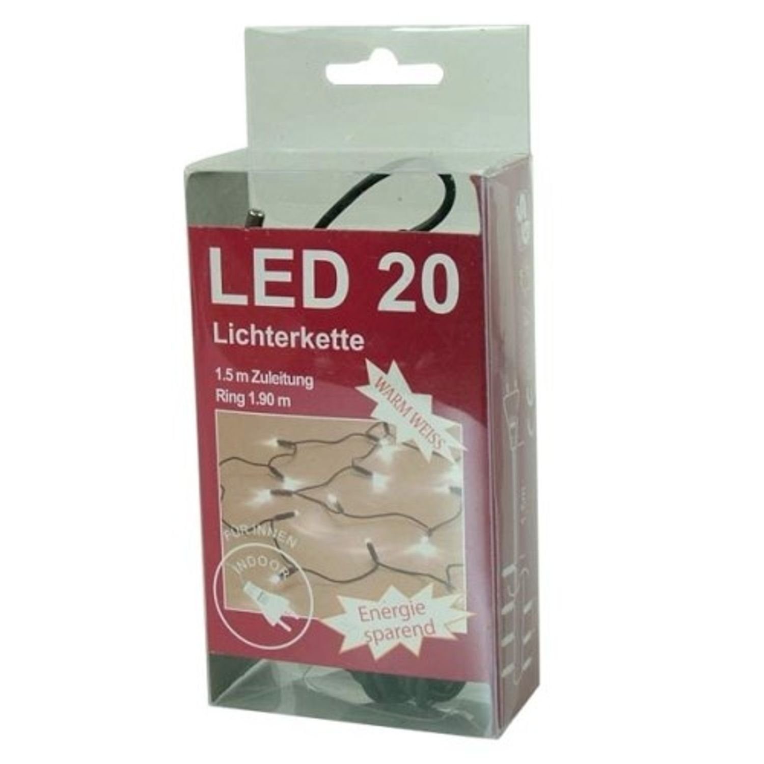 BURI Lichterkette LED Lichterkette 20 Lichter