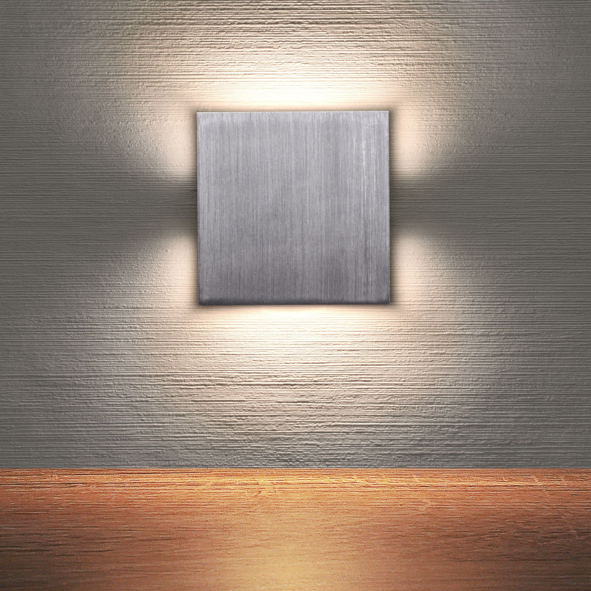 Maxkomfort LED Wandstrahler F45, LED fest integriert, 3000K, Warmweiß, Treppenbeleuchtung