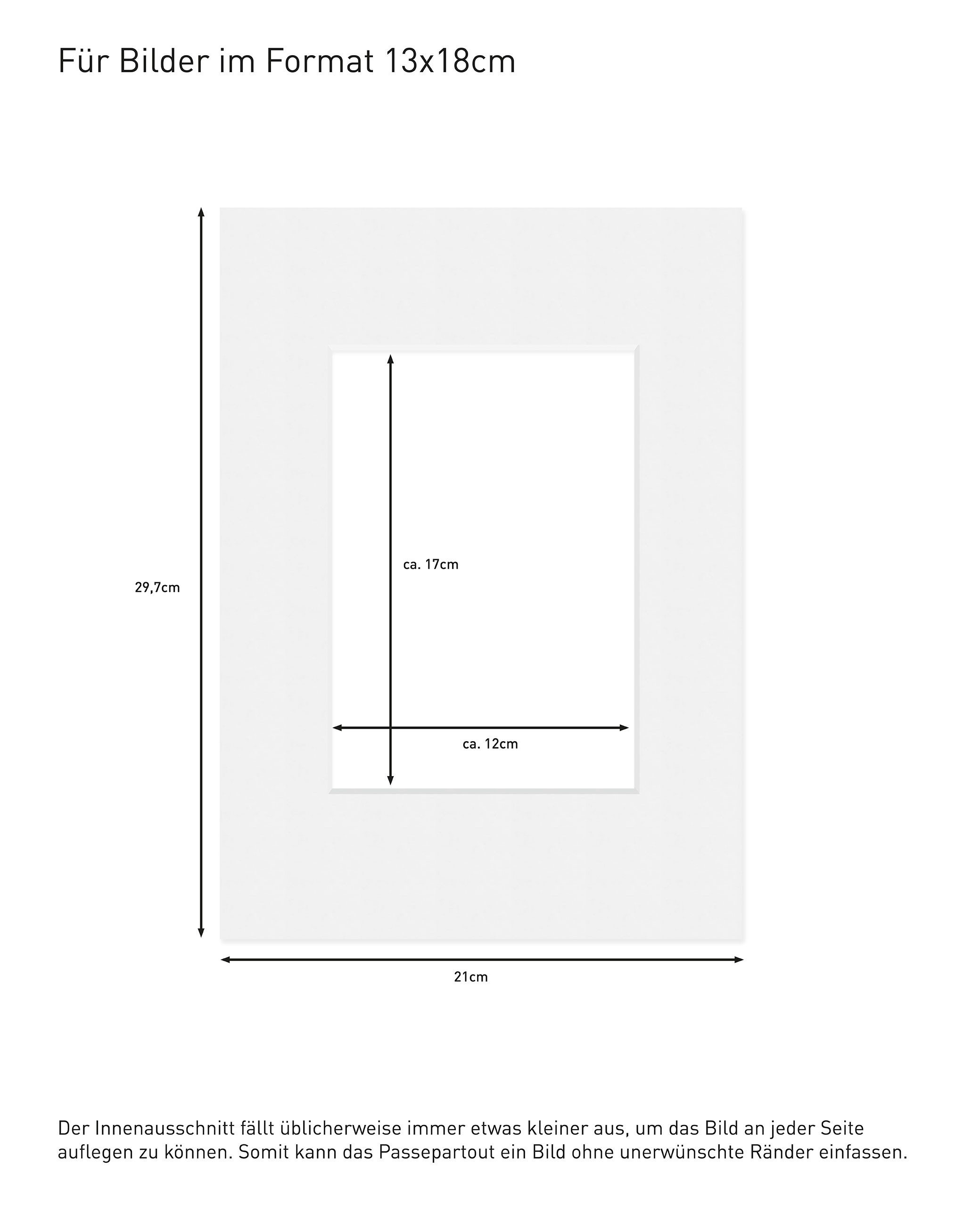 DEHA DESIGN Bilderrahmen Passepartout 1,4 mm, (1 St)
