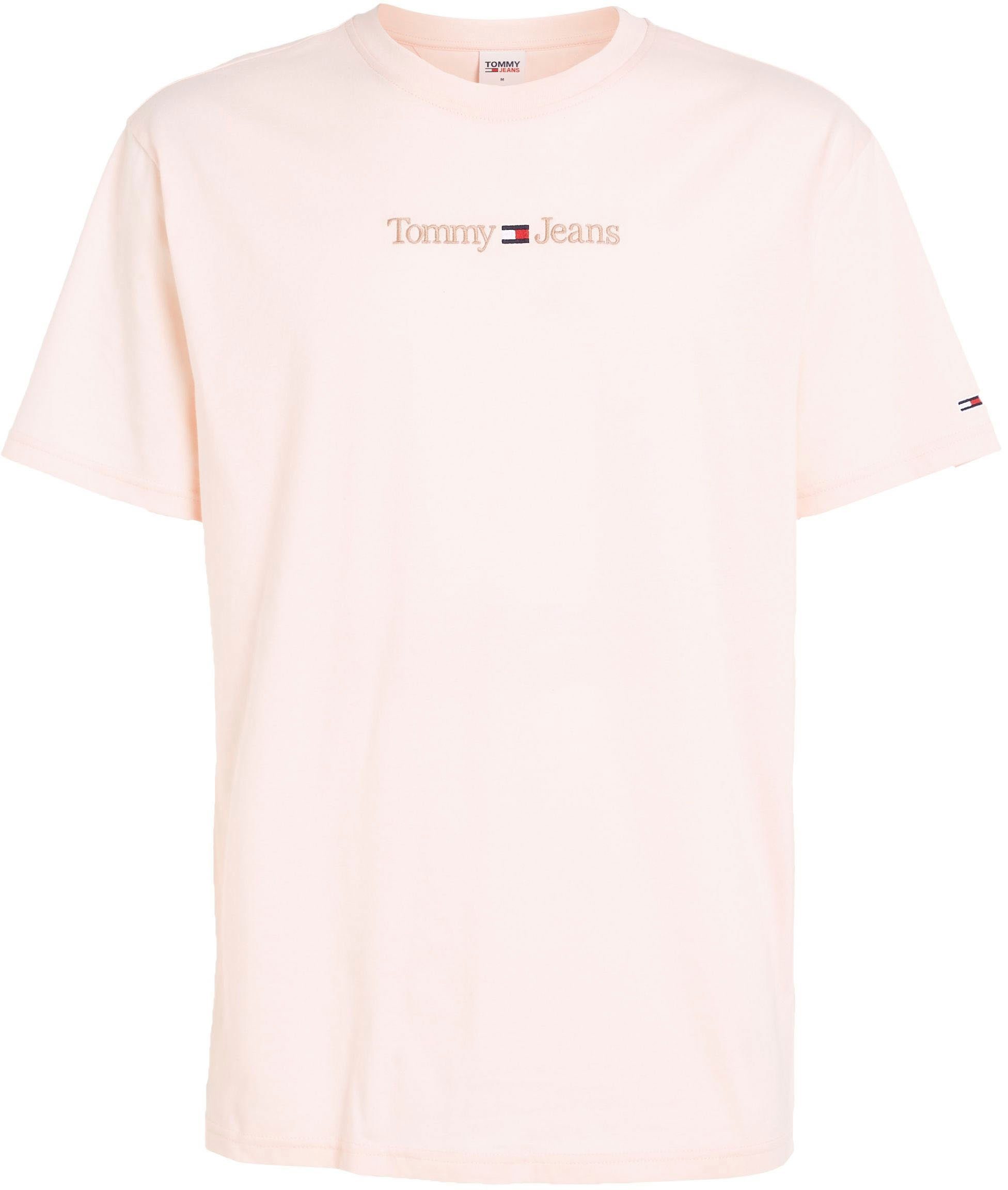 Tommy TJM TEXT CLSC TEE Pink Jeans T-Shirt Faint SMALL