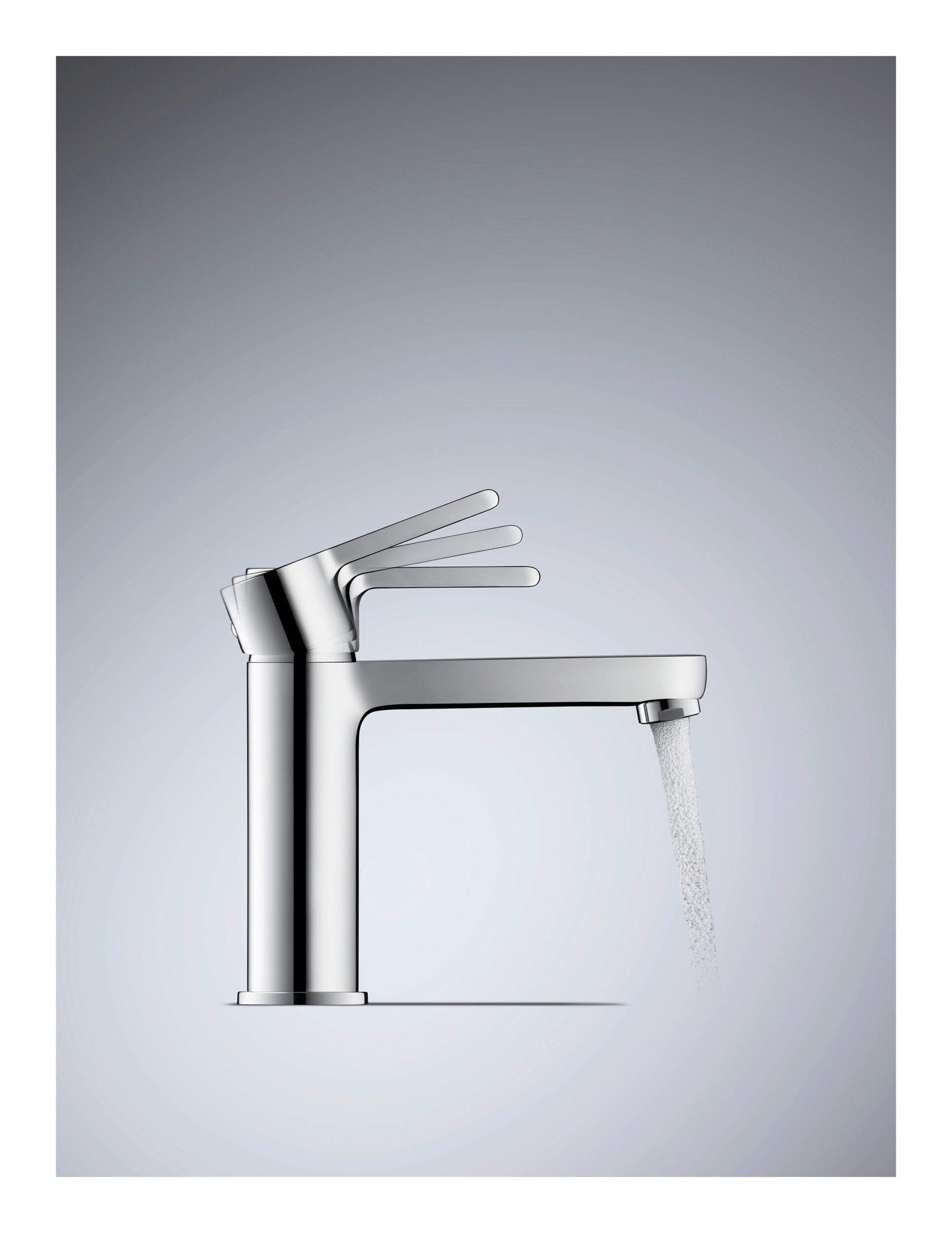 Duravit Waschtischarmatur B.2 Serie Einhebel Ausladung 101 mm m. Zugstangen-Ablaufgarnitur