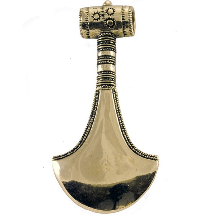 HOPLO Kettenanhänger Axtamulett Axt Keltisches Bronze Amulett Anhänger Schmuck Celtic Waffe
